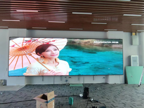 拉孜P1.53led小间距屏安装案例